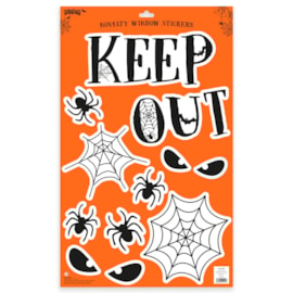 Halloween Spooky Clear Window Stickers 60cm (33793-STIC)