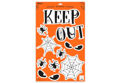 Halloween Spooky Clear Window Stickers 60cm (33793-STIC)