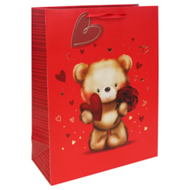 Valentines Cute Bear Gift Bag Xl (34843-1WC)