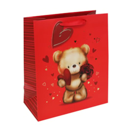 Valentines Cute Bear Gift Bag Large (34843-2C)