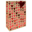 Kraft Hearts Gift Bag Xl (34846-1WC)