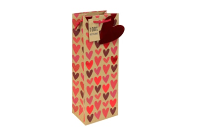 Kraft Hearts Bottle Bag (34846-4C)