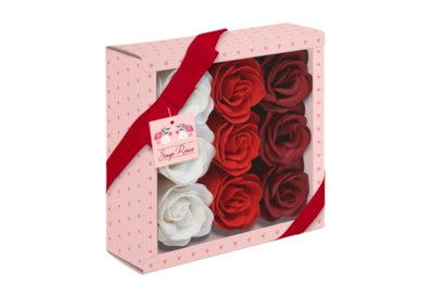 Giftbox Red Soap Roses (34858-SRC)