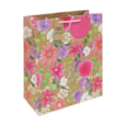 Kraft Floral Gift Bag Large (34933-2C)