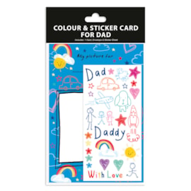 Fathers Day Colour In Card (34978-CC)