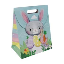 Easter Bunny Face Gift Bag Xw Gusset Large (35209-2WC)