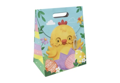 Easter Chick Face Gift Bag Xw Gusset Large (35212-2WC)