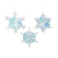 Snowflake Lametta Pompom Assorted 10cm (386752)