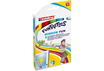 Edding 5 Pack Childrens Funtastics Window Pens (4165)