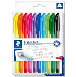 Staedtler Rainbow Ball Pen 10pk (4320MC10)