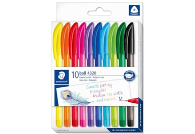 Staedtler Rainbow Ball Pen 10pk (4320MC10)