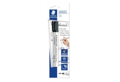 Staedtler Lumocolor Whiteboard Marker Black (351-9BKDA)