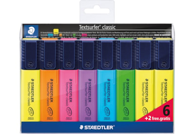 Staedtler Highlighter Wallet Ass . 6+2 (364AC8)