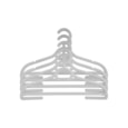 Wham Home Setof4 Junior Hangers Soft Grey (444012)