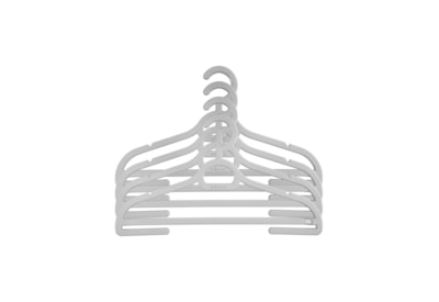Wham Home Setof4 Junior Hangers Soft Grey (444012)