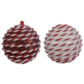 Foam Bauble Asstd 8cm (457188)