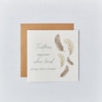 Grey Feather Sympathy Card (4AG241)