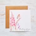 Foxglove Robin Thinking Of You Card (4BD173)