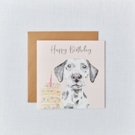 Dalmatian Dog Birthday Card (4DG338)