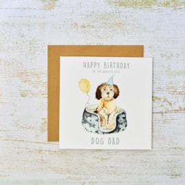 The Worlds Best Dog Dad Birthday Card (4DG395)