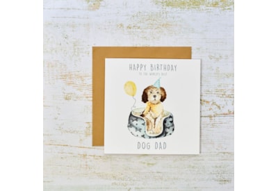 The Worlds Best Dog Dad Birthday Card (4DG395)