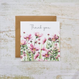 Thank You Floral Card (4FD303)