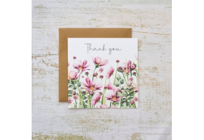 Thank You Floral Card (4FD303)