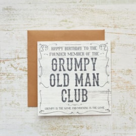 Grumpy Old Man Club Birthday Card (4GM140)