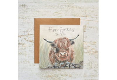 Dougal Highland Cow Birthday Card (4HD152)