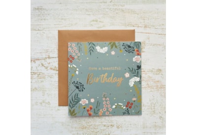 Floral Home Beautiful Birthday Card (4HF130)