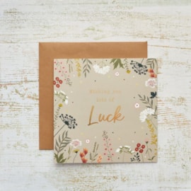 Floral Home Lots Of Luck Foil Card (4HF131)