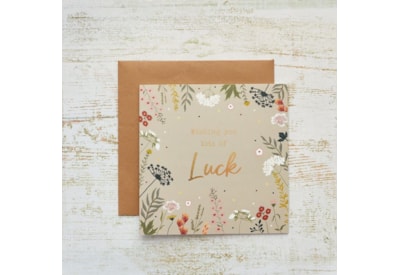 Floral Home Lots Of Luck Foil Card (4HF131)