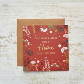 Floral New Home Card (4HF132)