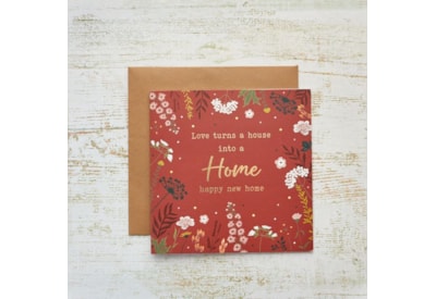 Floral New Home Card (4HF132)