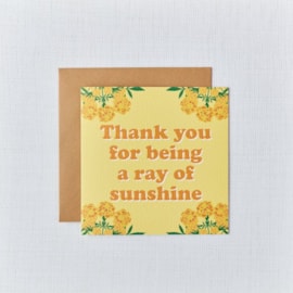 Ray Of Sunshine Thank You Card (4HT903)