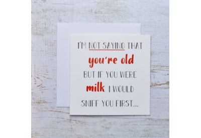 Old Milk Birthday Card (4JL100)