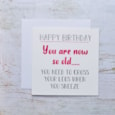 Cross Your Legs Birthday Card (4JL105)