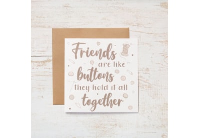 Friends Are Like Buttons Card (4MB901)