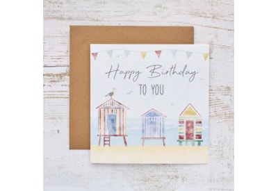 Beach Hut Birthday Card (4NT231)