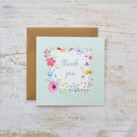 Thank You Floral Card (4PB222)