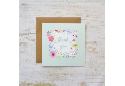 Thank You Floral Card (4PB222)