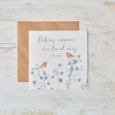 Robin Forget Me Not Sympathy Card (4RF201)