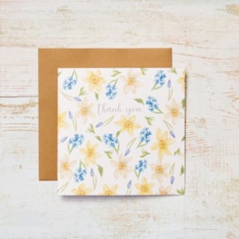 Thank You Daffodil & Hyacinth Card (4SF311)