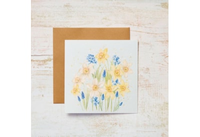 Floral Daffodil & Hyacinth Card (4SF312)