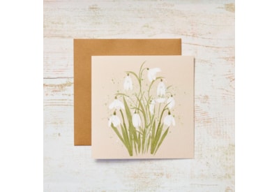 Floral Snowdrops Card (4SF314)