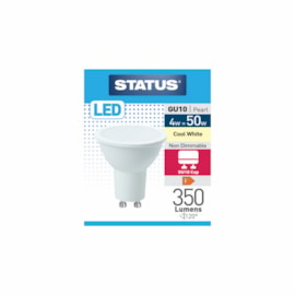 Status 4w Led Gu10 Cool White Bulb (4SLGU10CP1B10)