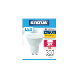 Status 4w Led Gu10 Warm White Bulb (4SLGU10WP1B10)