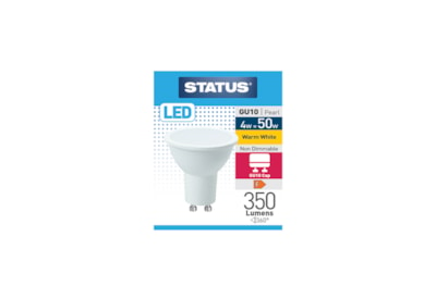 Status 4w Led Gu10 Warm White Bulb (4SLGU10WP1B10)