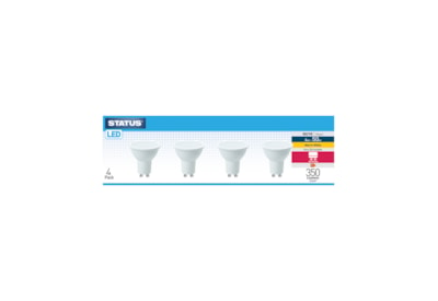 Status 4w Led Gu10 Warm White Bulb 4pk (4SLGU10WP4B5)