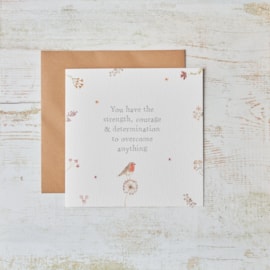 Robin Friend Floral Card (4SS222)